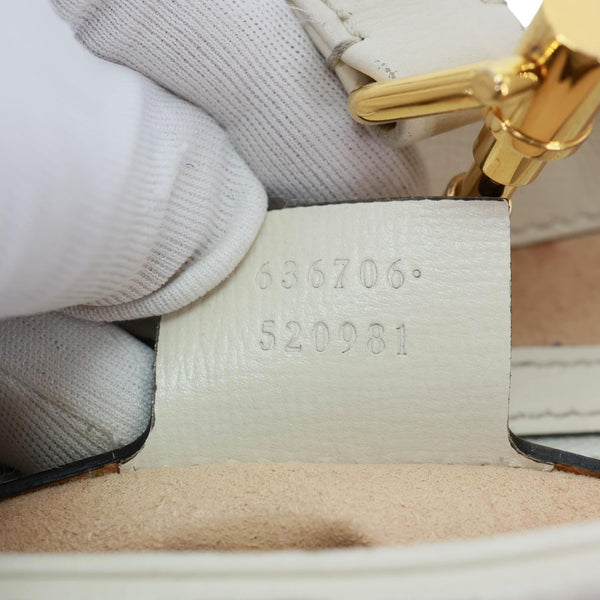 GUCCI Jackie 1961 Small GG Supreme Canvas Hobo Bag Beige 636706