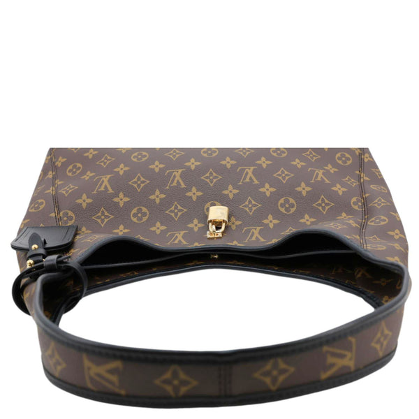 LOUIS VUITTON The Drop GM Monogram Canvas Hobo Bag Brown