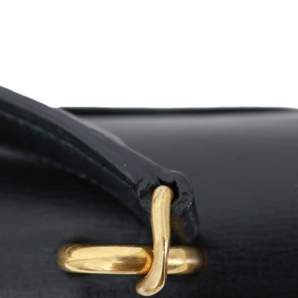 YVES SAINT LAURENT Monogram Sunset Leather Crossbody Bag Black