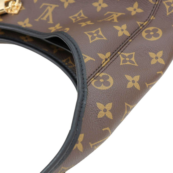 LOUIS VUITTON The Drop GM Monogram Canvas Hobo Bag Brown