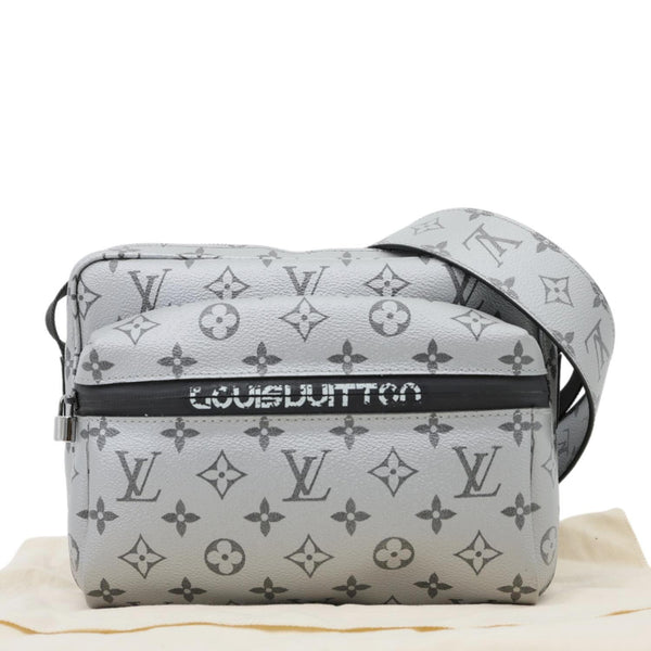 LOUIS VUITTON Outdoor Monogram Reflect Messenger Bag Silver