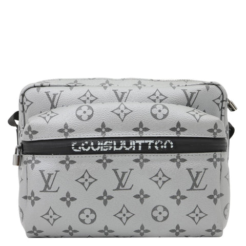 LOUIS VUITTON Outdoor Monogram Reflect Messenger Bag Silver