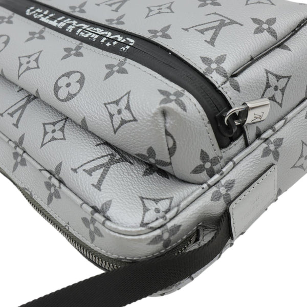 LOUIS VUITTON Outdoor Monogram Reflect Messenger Bag Silver