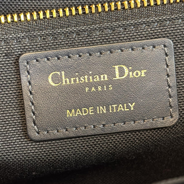 CHRISTIAN DIOR 30 Montaigne Oblique Jacquard Crossbody Bag Navy Blue