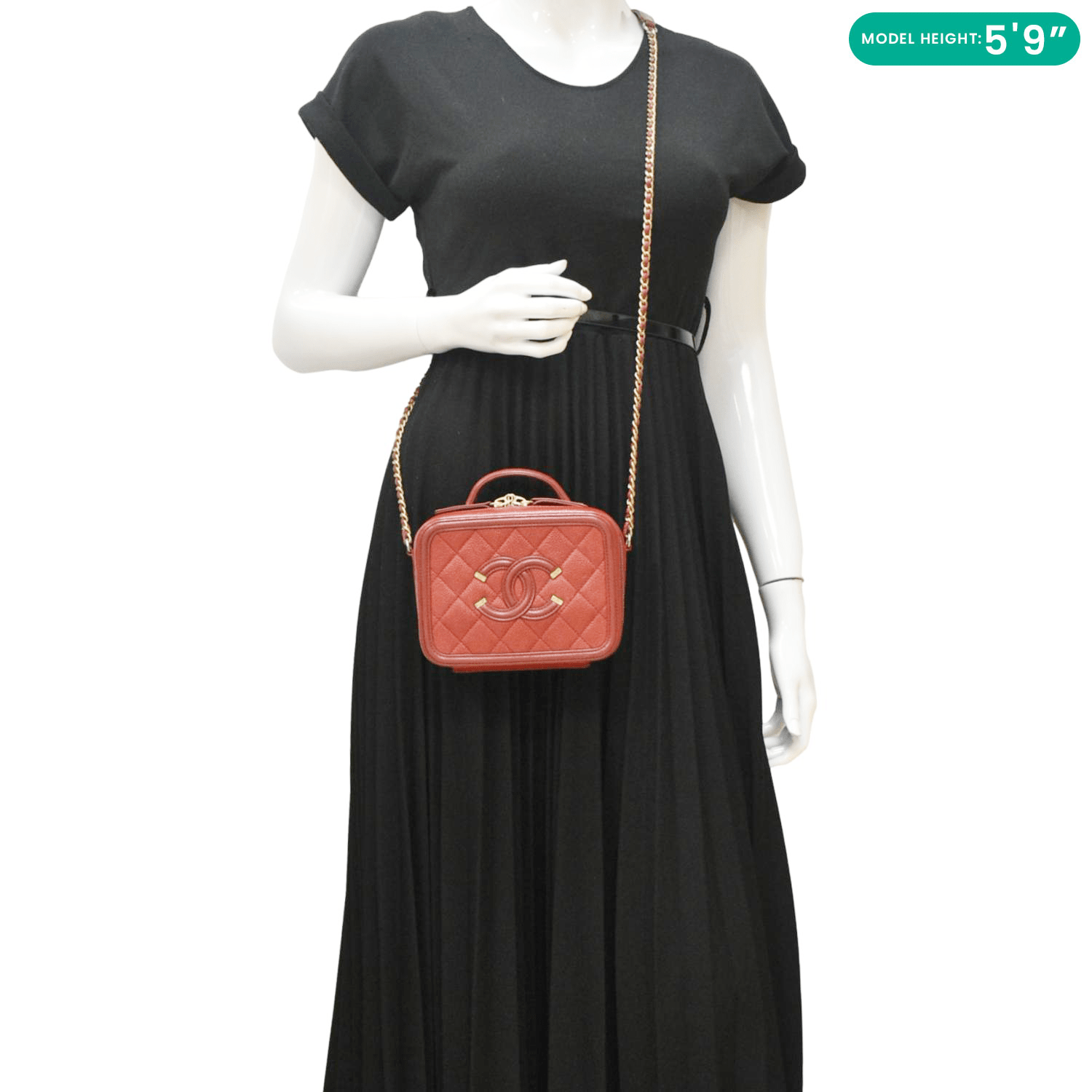 Chanel vanity case bag small hotsell