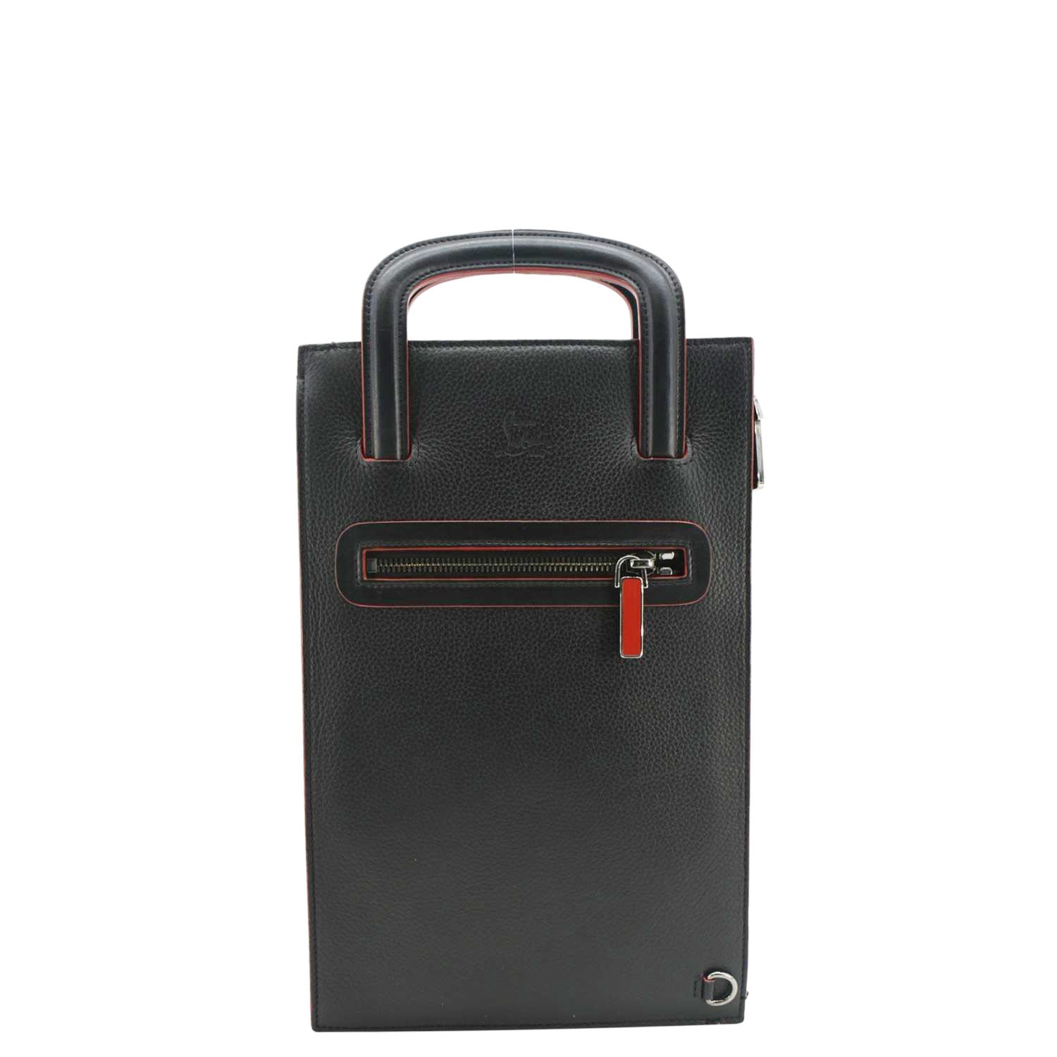 CHRISTIAN LOUBOUTIN Trick Track Black - Small Clutch