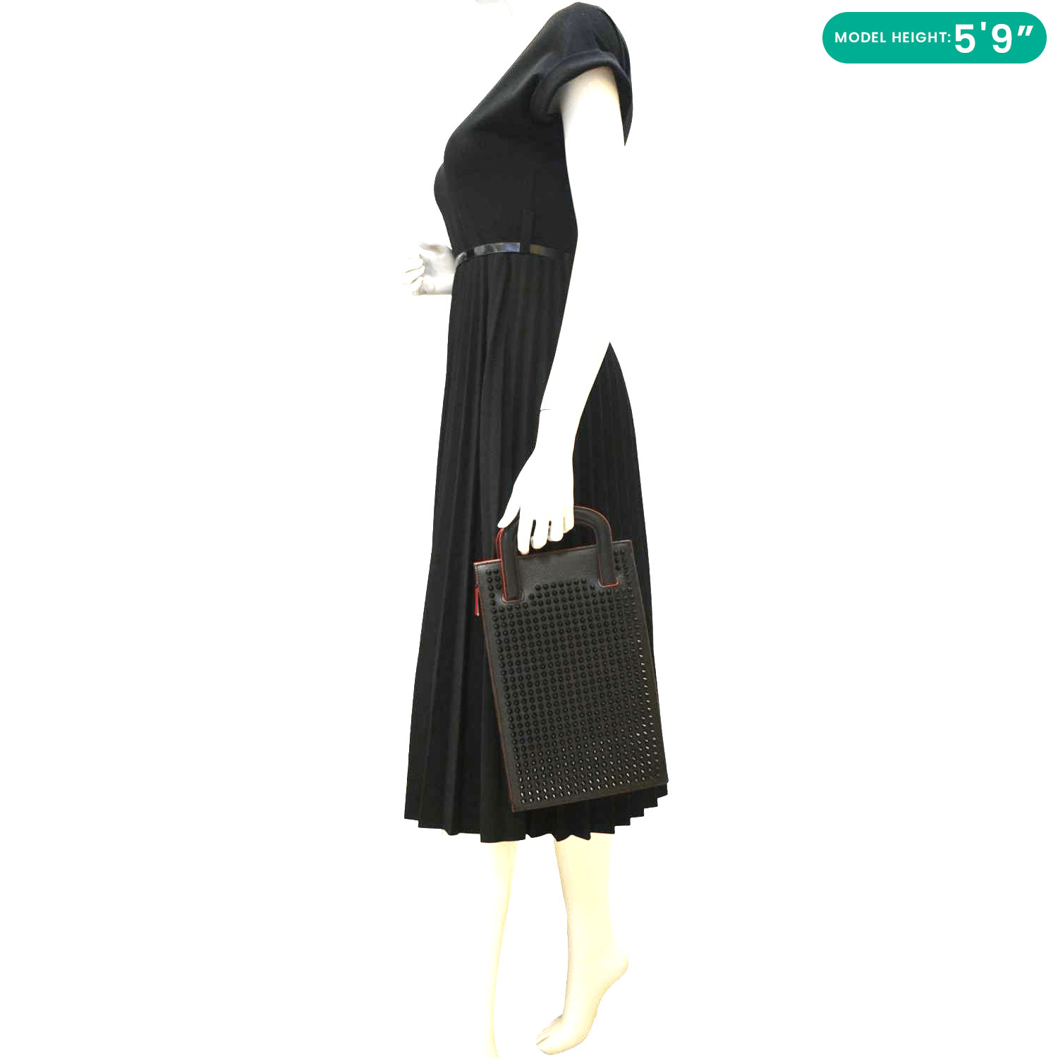 CHRISTIAN LOUBOUTIN Trick Track Black - Small Clutch CHRISTIAN LOUBOUTIN Trick Track Black - Small Clutch
