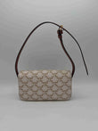 58755-SYB Celine Triomphe Coated Canvas Shoulder Bag
