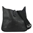 HERMES Evelyne PM Leather Shoulder Bag Black
