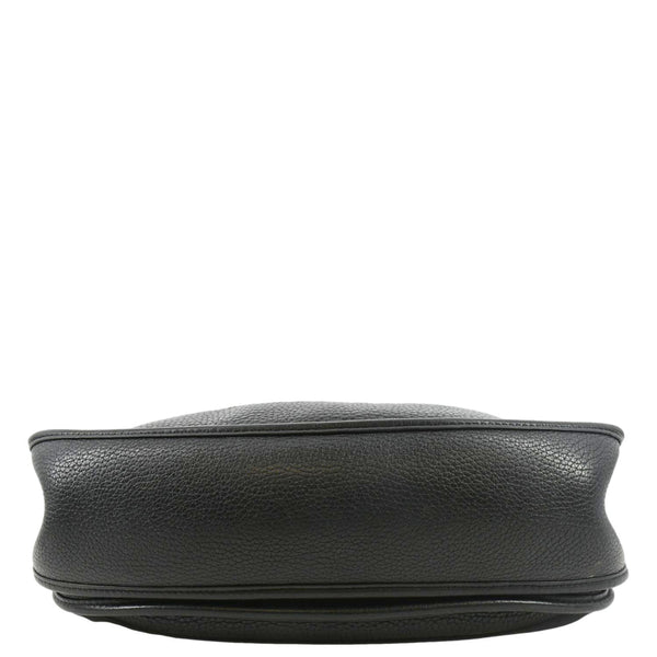 HERMES Evelyne PM Leather Shoulder Bag Black