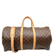 LOUIS VUITTON Keepall 55 Bandouliere Monogram Canvas Travel Bag Brown