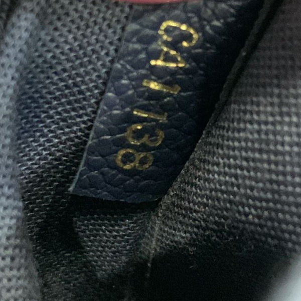 LOUIS VUITTON Pallas Monogram Canvas Clutch Crossbody Bag Navy Blue