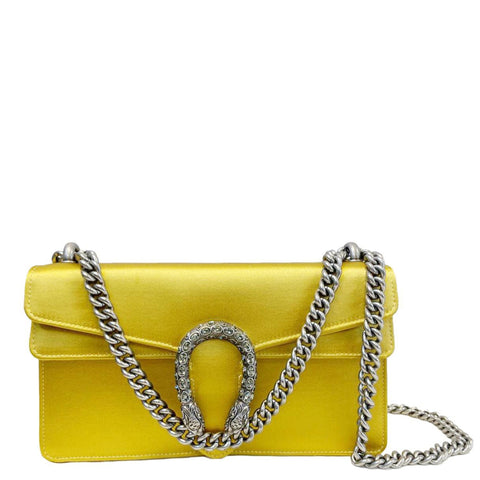 GUCCI Dionysus Small Satin Silk Crossbody Bag Gold 499623