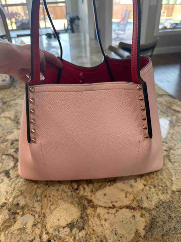 412281-DDH Christian Louboutin Spiked Small Cabarock Shopper Tote