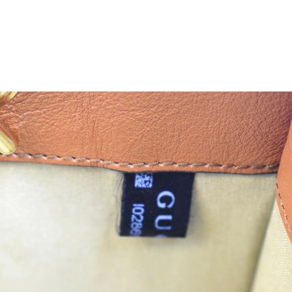 GUCCI Rajah Large Leather Tote Shoulder Bag Sand 537219
