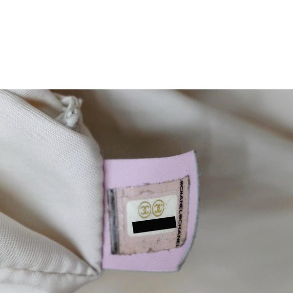 CHANEL CC Logo Travel Line Large Nylon Tote Bag Light Pink
