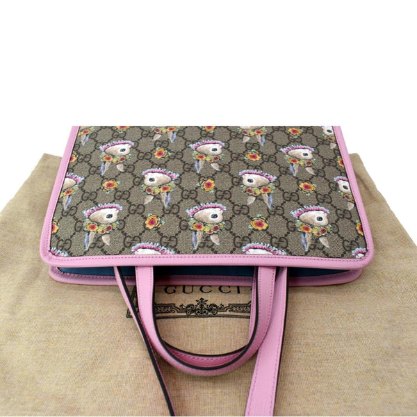 GUCCI Children's Yuko Higuchi GG Supreme Tote Bag Pink 630542