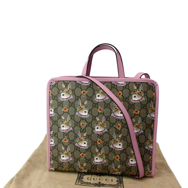 GUCCI Children's Yuko Higuchi GG Supreme Tote Bag Pink 630542
