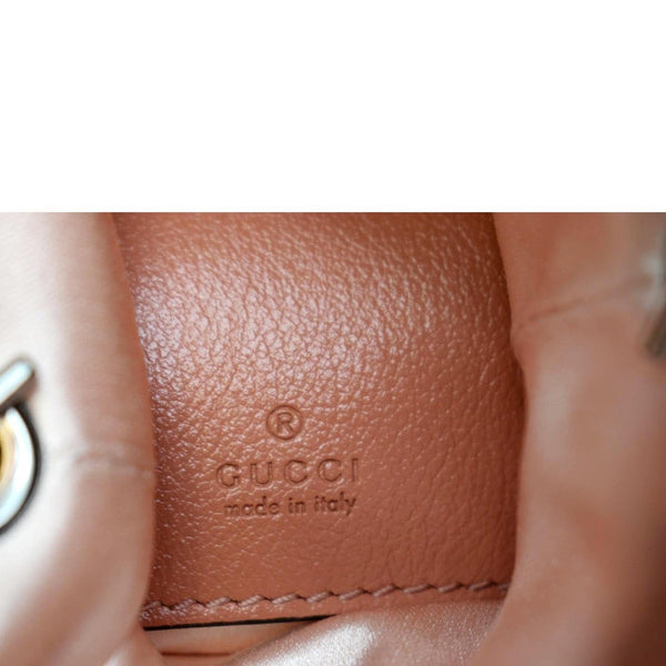 GUCCI GG Marmont Sequin Bucket Crossbody Bag Pink 575163