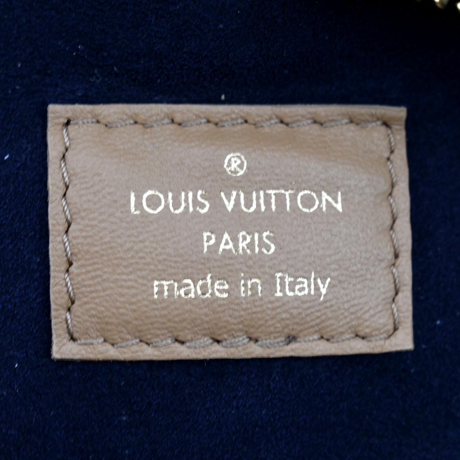 Louis Vuitton Lambskin Embossed Monogram Coussin PM Caramel – DAC