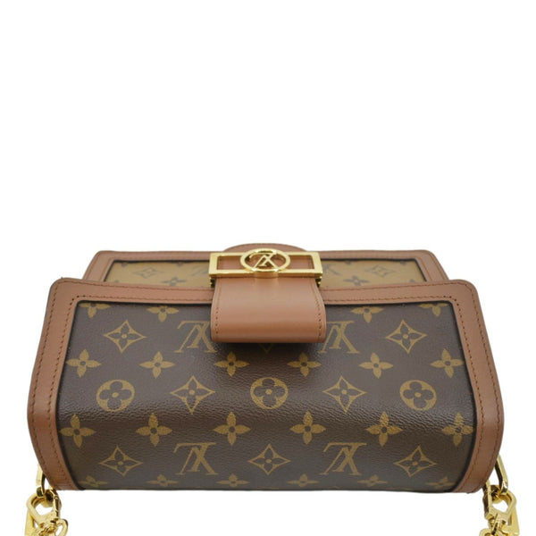 LOUIS VUITTON Dauphine MM Monogram Reverse Canvas Shoulder Bag Brown