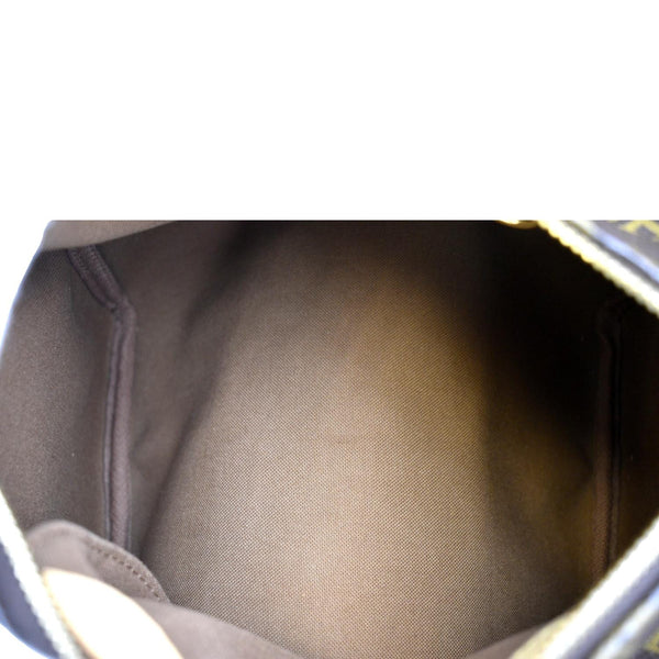 LOUIS VUITTON Speedy 25 Monogram Canvas Satchel Bag Brown