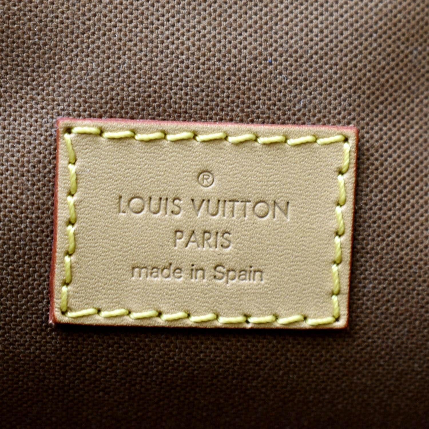LOUIS VUITTON Montsouris NM PM Monogram Canvas Backpack Bag Brown