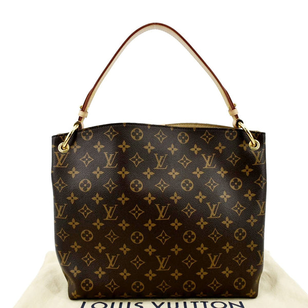 LOUIS VUITTON Graceful PM Monogram Canvas Hobo Bag Brown
