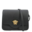 VERSACE La Medusa Leather Shoulder Bag Black
