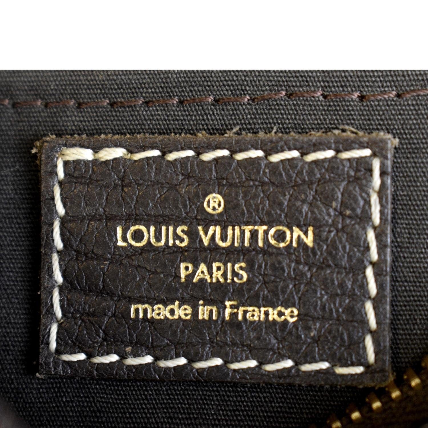 Louis Vuitton Manon PM Mini Lin Monogram Hobo Bag Brown