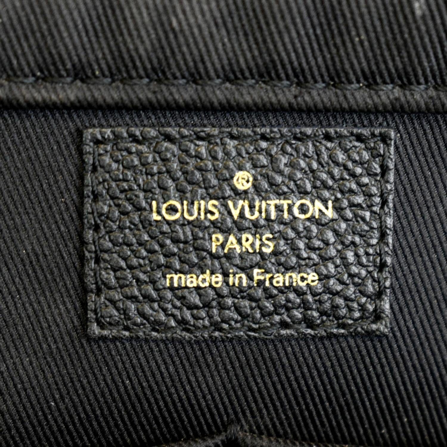 LOUIS VUITTON Beige Rose Cream Monogram Empreinte Leather Sully PM