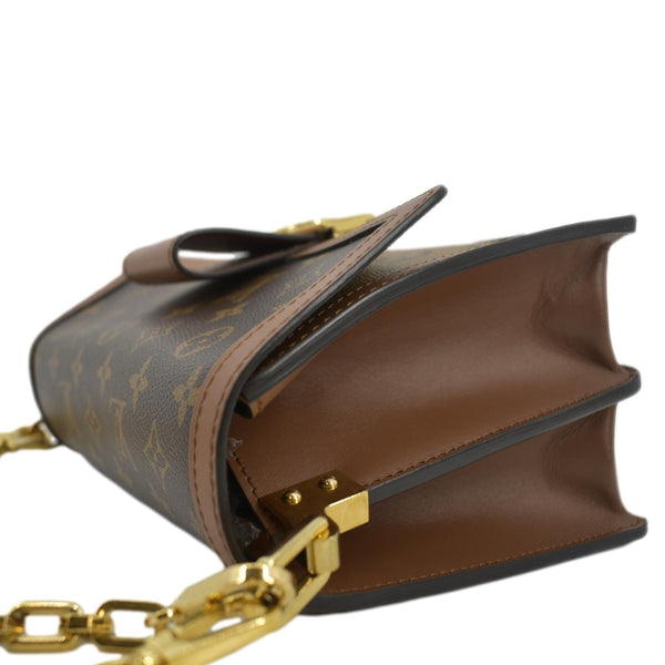 LOUIS VUITTON Dauphine MM Monogram Reverse Canvas Shoulder Bag Brown