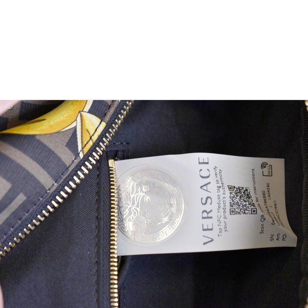 Fendi X Versace FF Baroque Nylon Belt Bag Gold - Tag