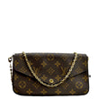 LOUIS VUITTON Felicie Monogram Canvas Pochette Crossbody Bag Fuchsia