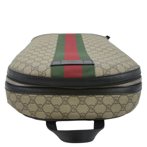 GUCCI Web GG Supreme Canvas Backpack Beige 443805