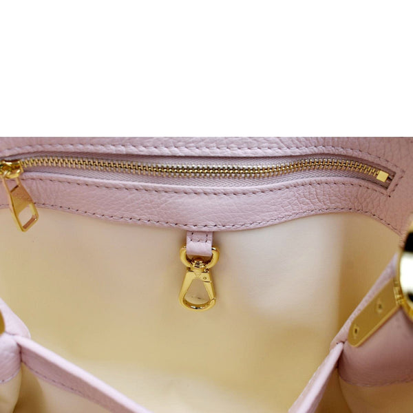 LOUIS VUITTON Capucines BB Taurillon Leather Shoulder Bag Baby Pink