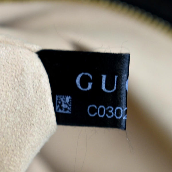 GUCCI Ophidia GG Web Leather Top Handle Shoulder Bag Black 524532