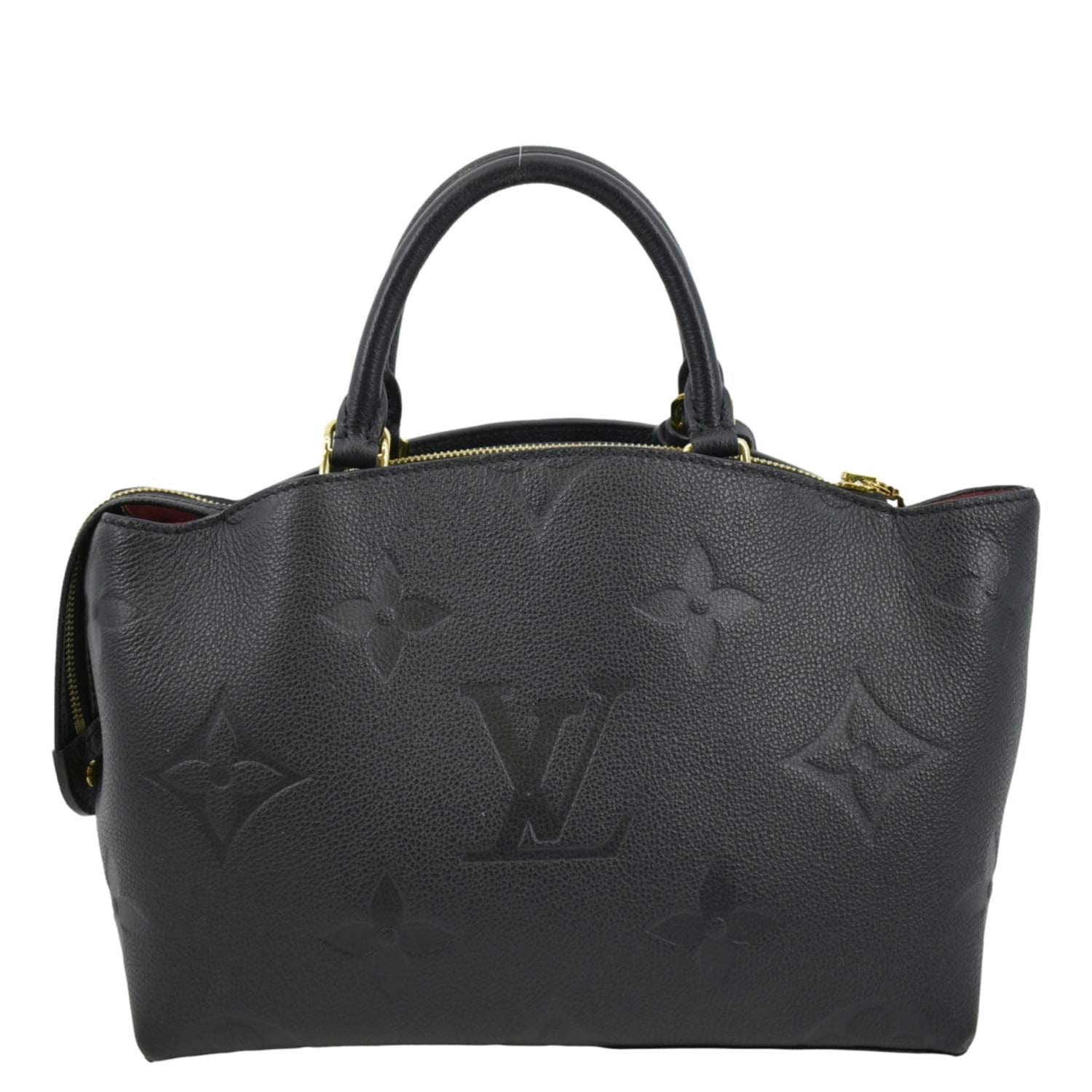 Louis Vuitton Petit Palais Monogram Empreinte Leather Shoulder Bag Black