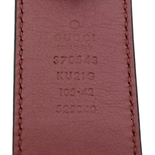 GUCCI Floral GG Monogram Canvas Belt Beige 370543