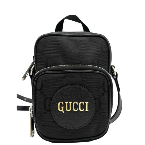 GUCCI Off The Grid Mini Nylon Crossbody Bag Black 643882