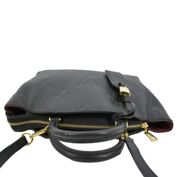 LOUIS VUITTON Petit Palais Monogram Empreinte Leather Shoulder Bag Black