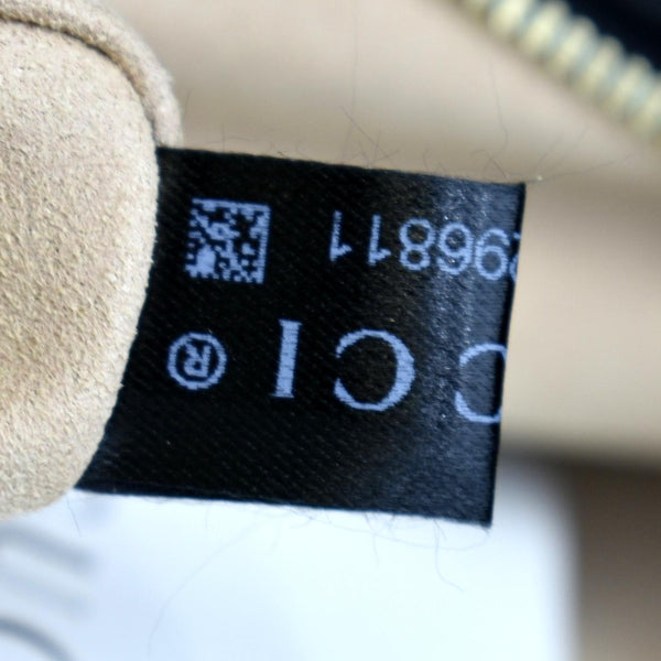 GUCCI Ophidia GG Web Leather Top Handle Shoulder Bag Black 524532