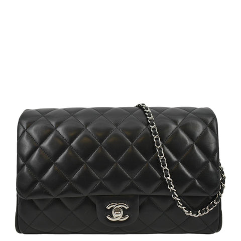 Chanel Womens Vintage Logo Bowler Bag Quilted Lambskin Large Pink Hand -  Shop Linda's Stuff