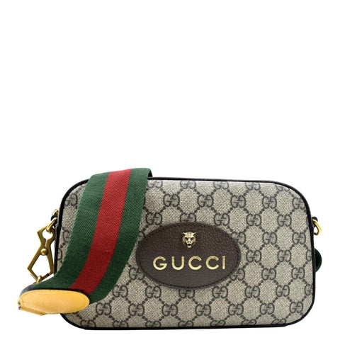 GUCCI Neo Vintage GG Supreme Canvas Messenger Bag Beige 476466
