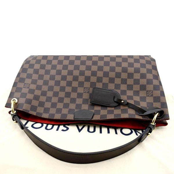 LOUIS VUITTON Graceful MM Damier Ebene Shoulder Bag Brown
