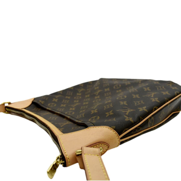LOUIS VUITTON Odeon MM Monogram Canvas Crossbody Bag Brown