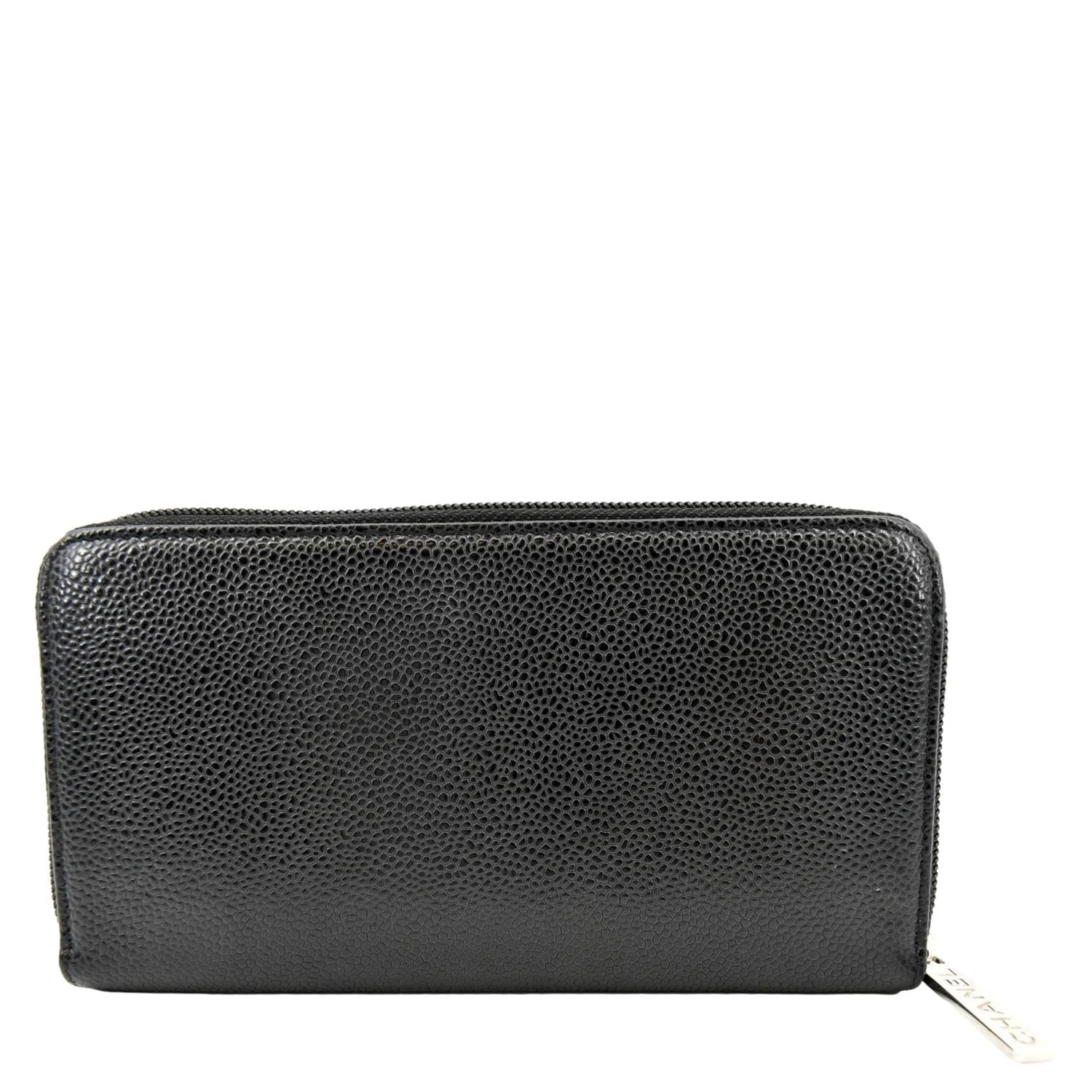chanel zipper card holder wallet