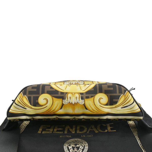Fendi X Versace FF Baroque Nylon Belt Bag Gold Top