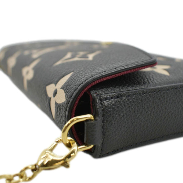 LOUIS VUITTON Felicie Pochette Monogram Empreinte Crossbody Bag Bicolor