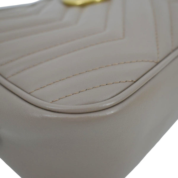 GUCCI GG Marmont Matelasse Leather Crossbody Bag Dusty Pink 447632